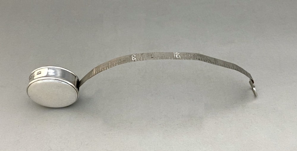 A superb Victorian silver cased tape measure View IV