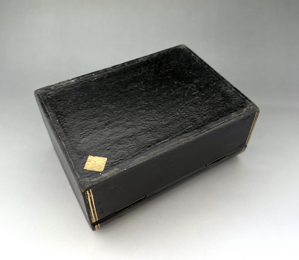 A useful black Leather Victorian Jewellery Box View VIII
