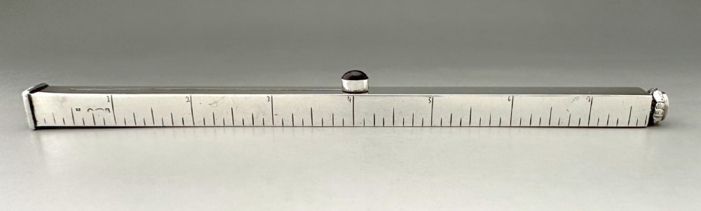 An extremely rare silver ruler with Wax seal & Pencil View III