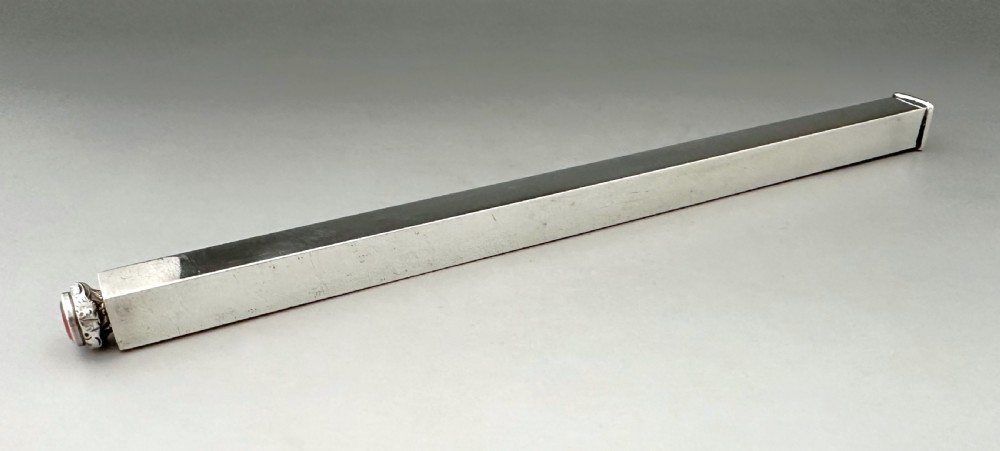 An extremely rare silver ruler with Wax seal & Pencil View VII