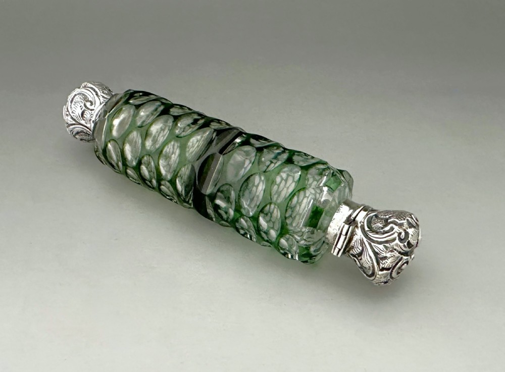 A Lovely Victorian Silver Double Ended Scent Bottle