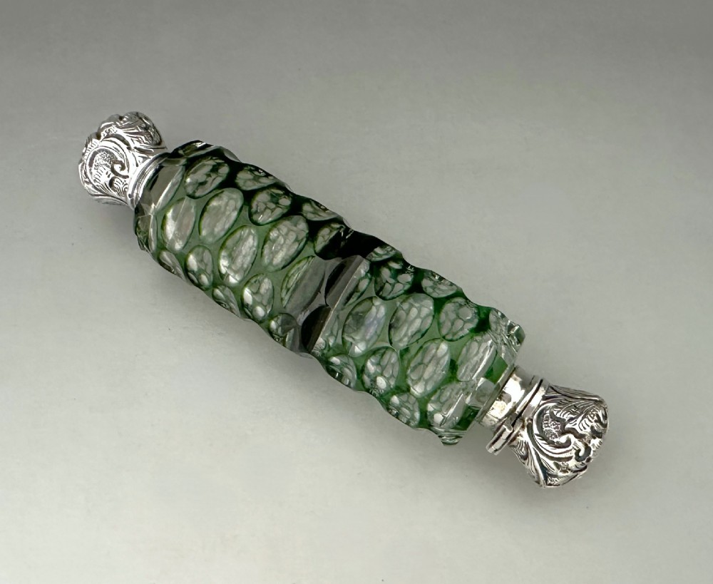 A Lovely Victorian Silver Double Ended Scent Bottle View II