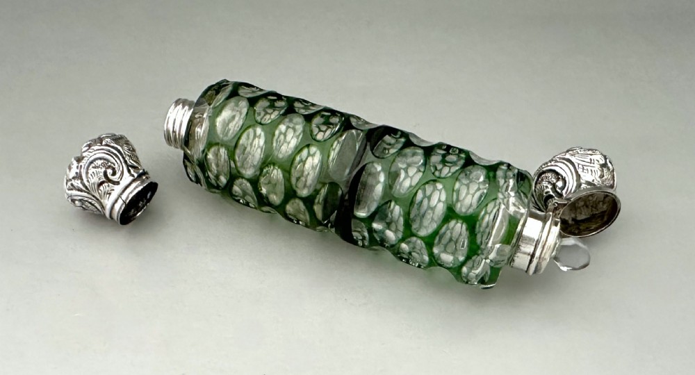 A Lovely Victorian Silver Double Ended Scent Bottle View IV