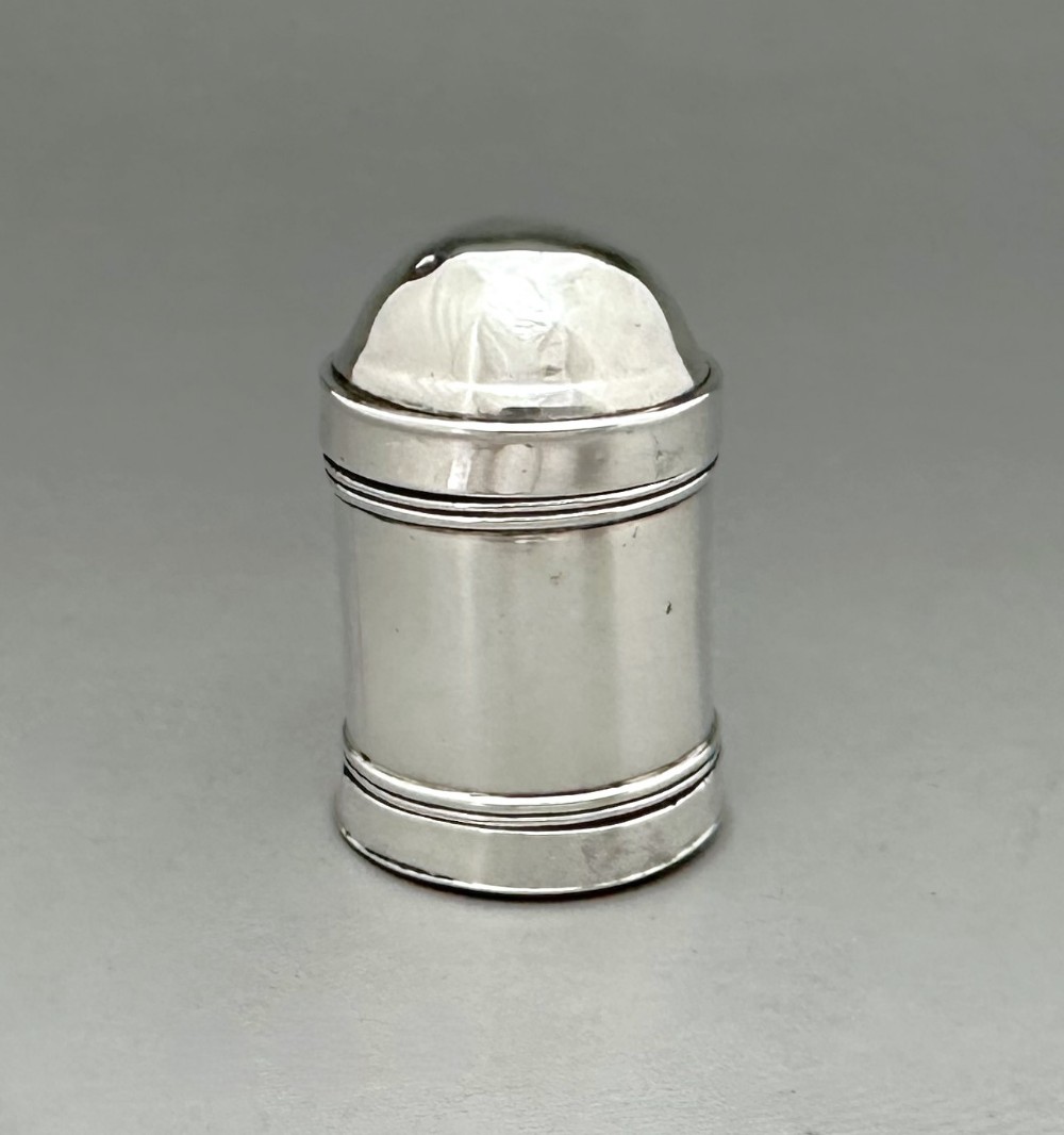 A rare 18th Century silver nutmeg grater