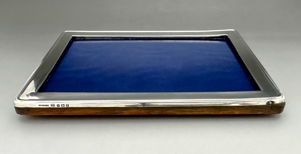 A useful George V silver photo frame  View V