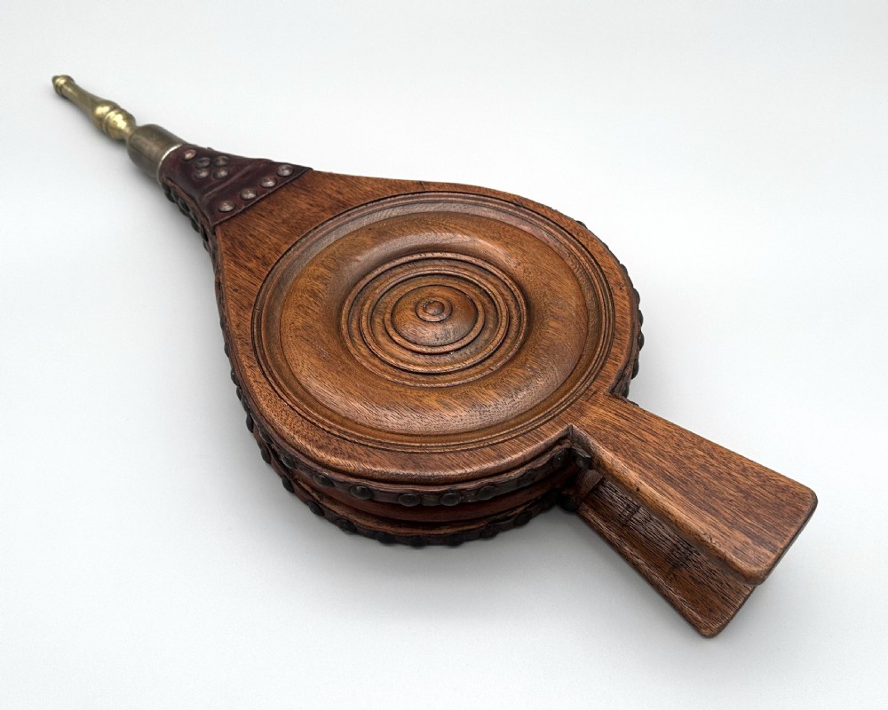 An excellent pair of Mahogany fireside bellows