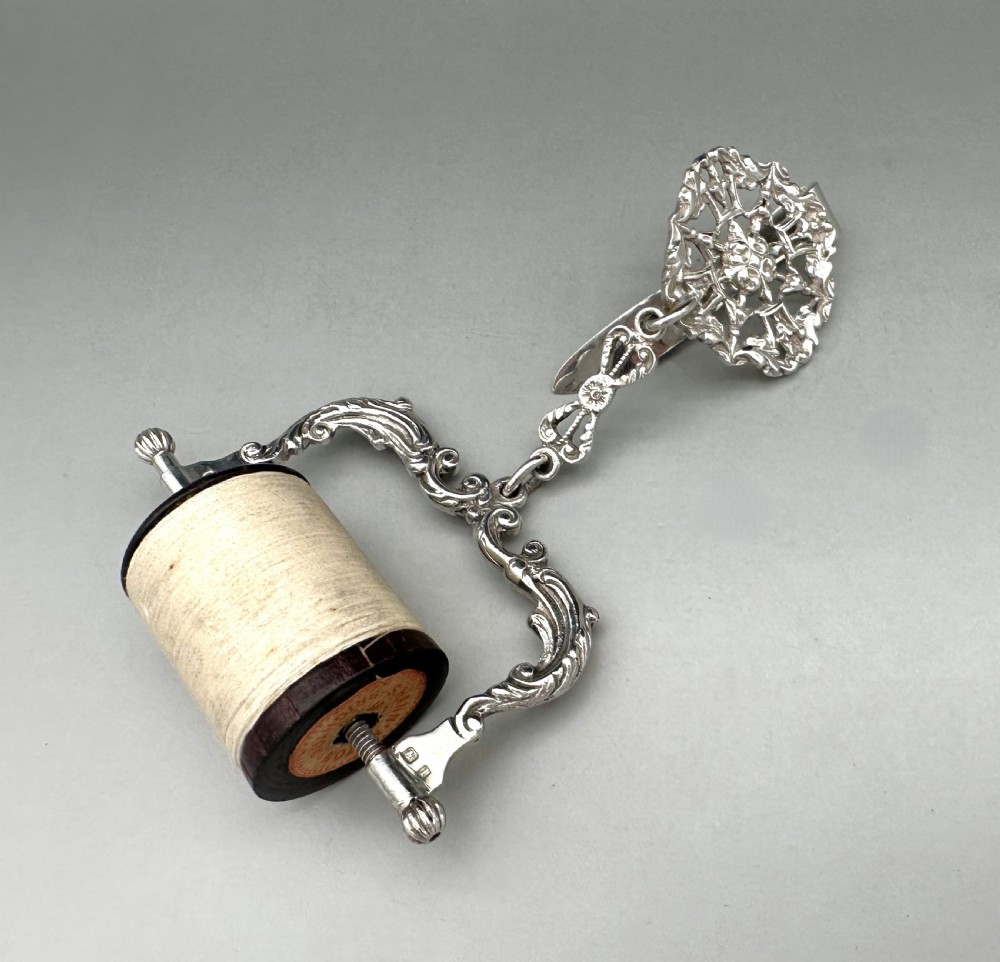 A fabulous cast silver Edwardian spool knave