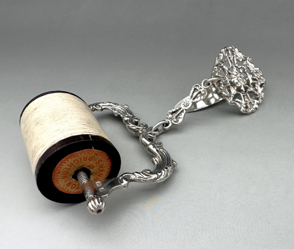 A fabulous cast silver Edwardian spool knave View II