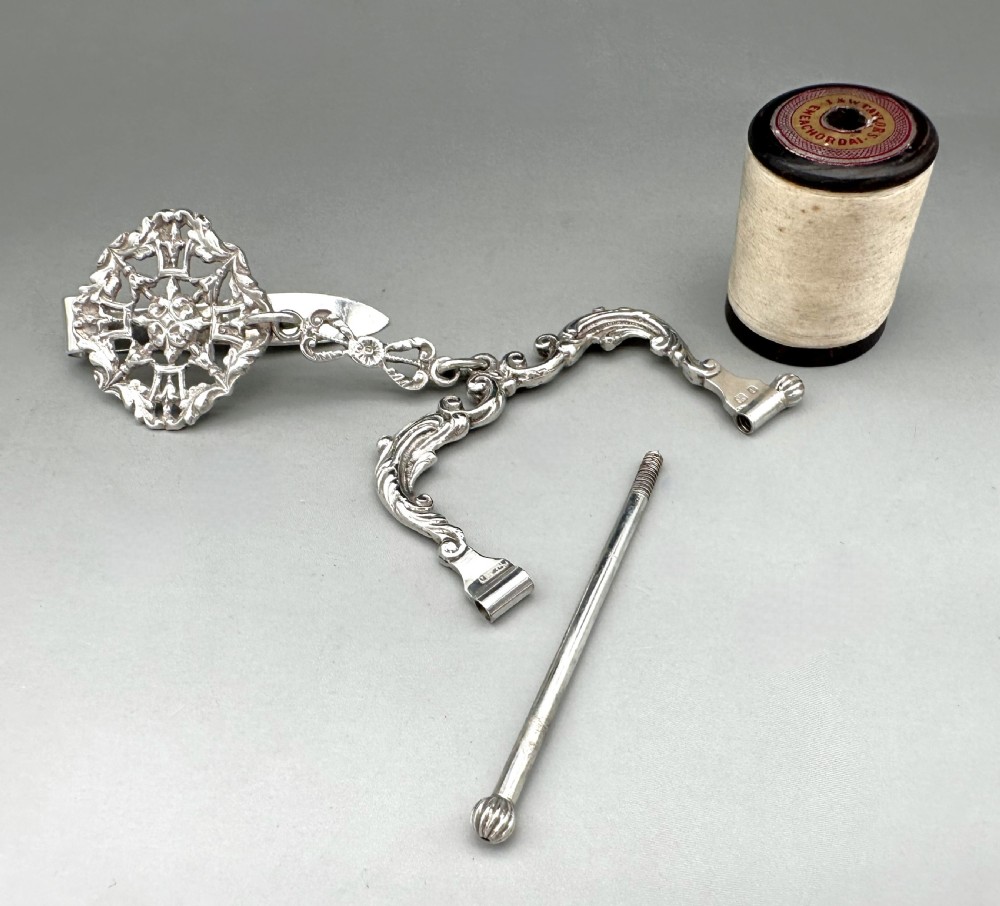 A fabulous cast silver Edwardian spool knave View VI