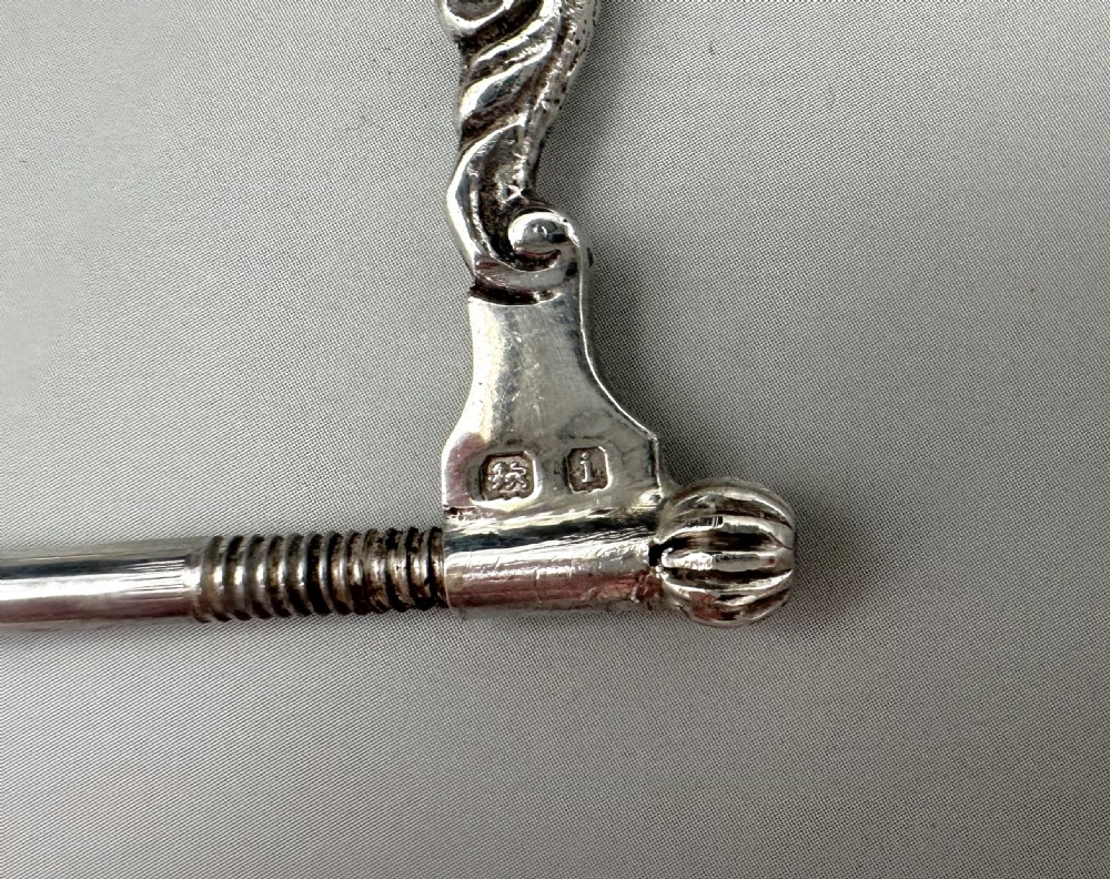 A fabulous cast silver Edwardian spool knave View IX
