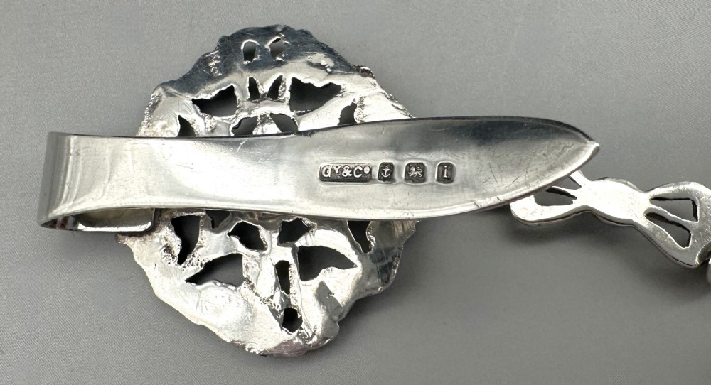 A fabulous cast silver Edwardian spool knave View X