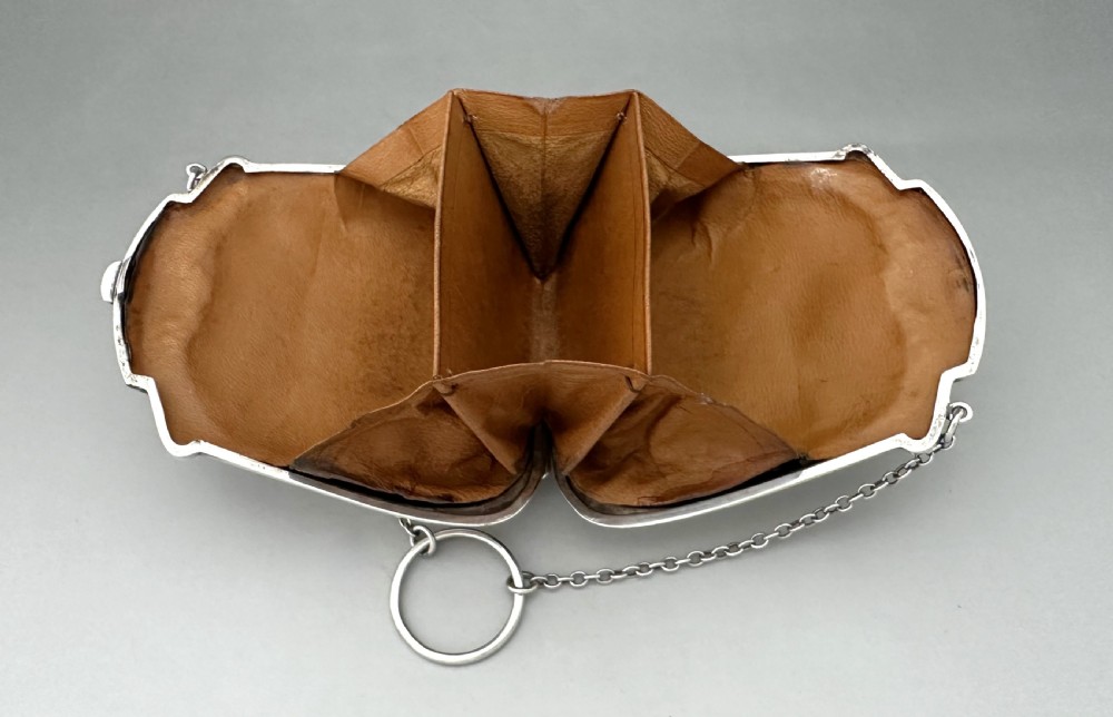 An attractive George V silver cocktail purse View VII