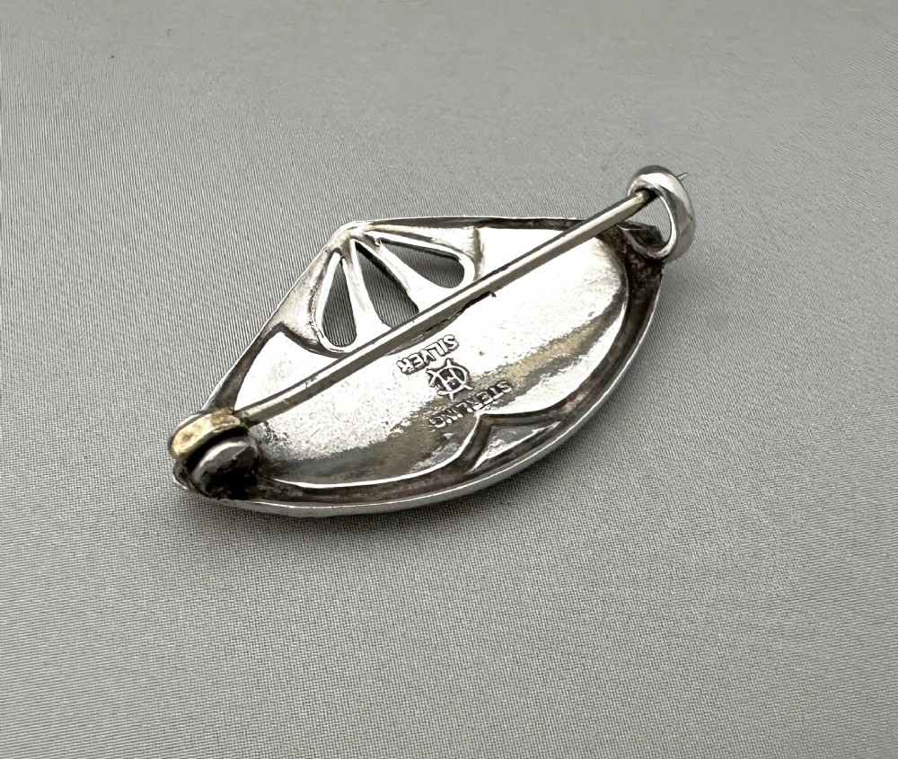 An attractive silver & enamel Charles Horner brooch View IV