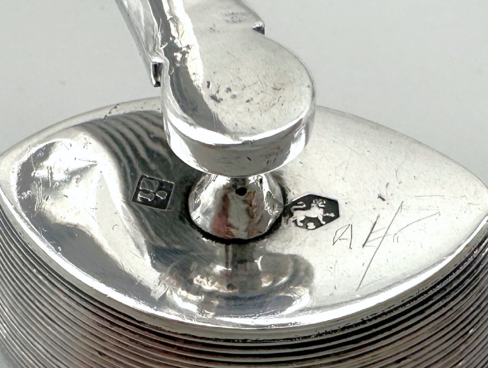 A rare 19th Century Dutch silver sewing clamp with pin cushion View VIII