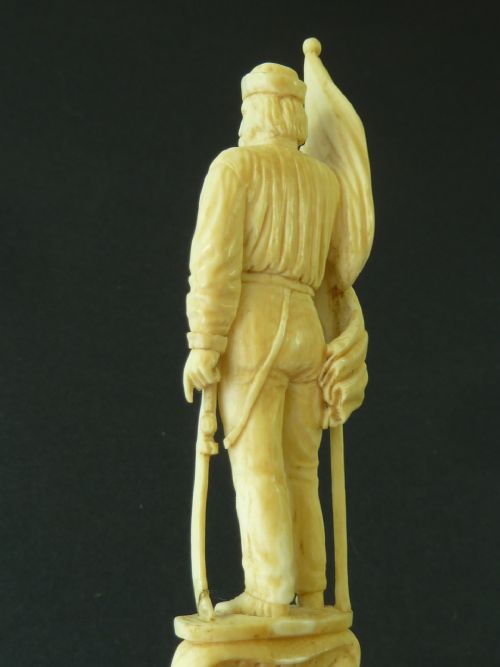 GARIBALDI EUROPEAN CARVED IVORY PAPER KNIFE PAGE TURNER - ADDITIONAL PHOTO 5