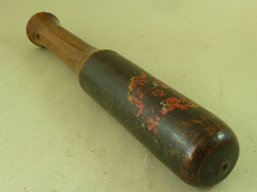 NEWCASTLE HAND PAINTED WOODEN POLICE TRUNCHEON TIPSTAFF GR III GEORGE 3 ANTIQUE - ADDITIONAL PHOTO 2