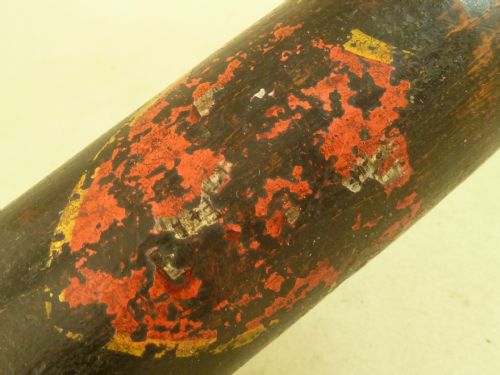 NEWCASTLE HAND PAINTED WOODEN POLICE TRUNCHEON TIPSTAFF GR III GEORGE 3 ANTIQUE - ADDITIONAL PHOTO 5