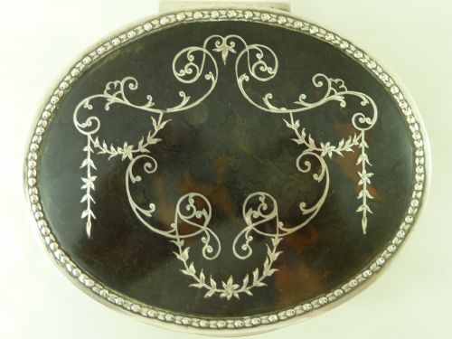 VICTORIAN TORTOISESHELL SILVER PIQUE JEWELLERY BOX CHARLES BOYTON ANTIQUE - ADDITIONAL PHOTO 9