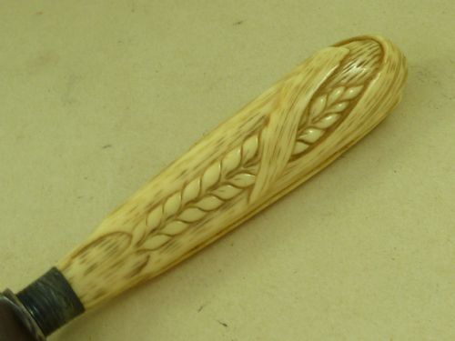 IVORY HANDLED BREAD KNIFE MORTON CHEAPSIDE LONDON ANTIQUE - ADDITIONAL PHOTO 5