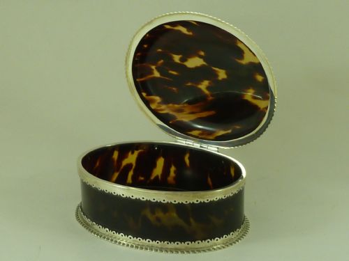 VICTORIAN TORTOISESHELL SILVER JEWELLERY BOX WILLIAM COMYNS 1889 ANTIQUE - ADDITIONAL PHOTO 5