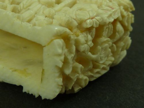 CHINESE EXPORT CANTON CARVED IVORY VISITING CARD CASE - ADDITIONAL PHOTO 5