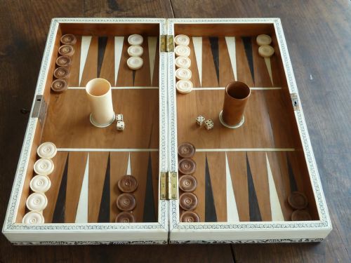 ANGLO INDIAN VIZAGAPATAM GAMES COMPENDIUM CHESS BACKGAMMON EBONY IVORY SANDALWOOD - ADDITIONAL PHOTO 1