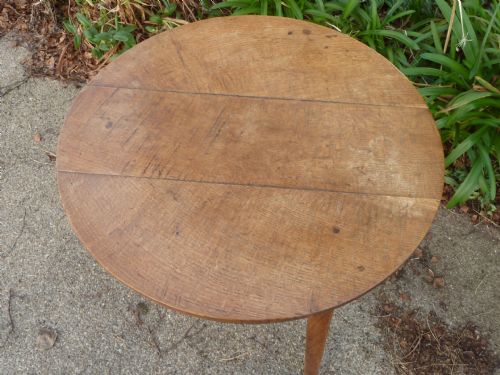 LARGE WELSH OAK CRICKET TABLE ANTIQUE - ADDITIONAL PHOTO 1