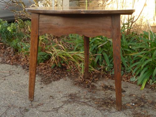 LARGE WELSH OAK CRICKET TABLE ANTIQUE - ADDITIONAL PHOTO 3