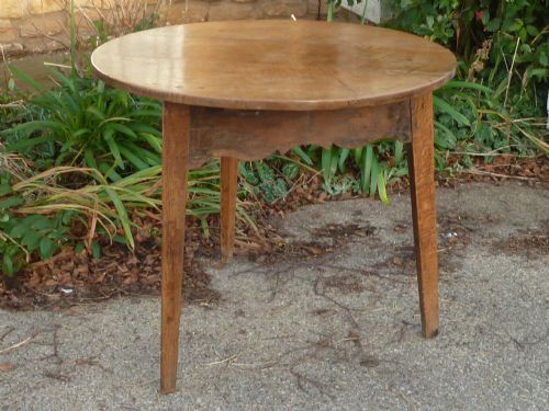 LARGE WELSH OAK CRICKET TABLE ANTIQUE - ADDITIONAL PHOTO 6