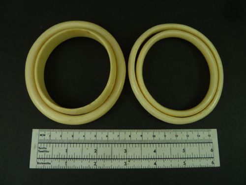 FOUR IVORY BANGLE BRACELETS INDIA AFRICA - ADDITIONAL PHOTO 2