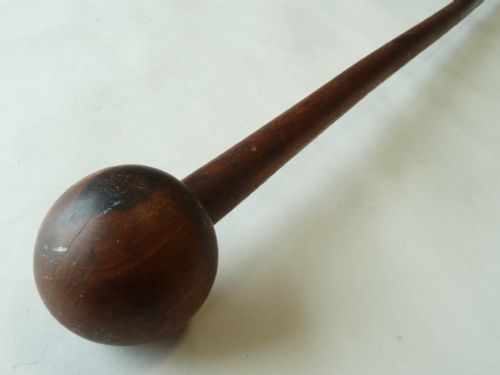 AFRICAN PRIMITIVE TRIBAL KNOBKERRIE CLUB ETHNOGRAPHIC ANTIQUE - ADDITIONAL PHOTO 4