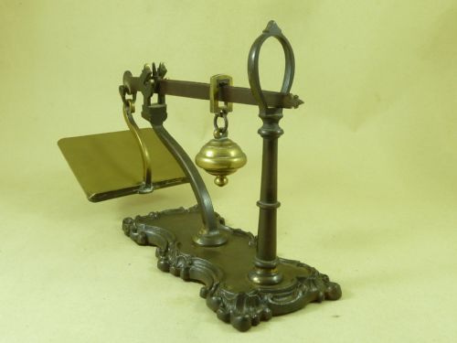STEELYARD POSTAL SCALES LETTER BALANCE BRASS ROCOCO SPSONS - ADDITIONAL PHOTO 3