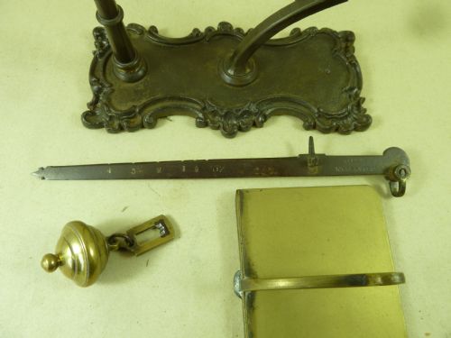 STEELYARD POSTAL SCALES LETTER BALANCE BRASS ROCOCO SPSONS - ADDITIONAL PHOTO 6