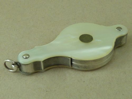 SILVER FOLDING HINGED BRIDGE UNSPRUNG LORGNETTE MOP C1800 SPECTACLES - ADDITIONAL PHOTO 2