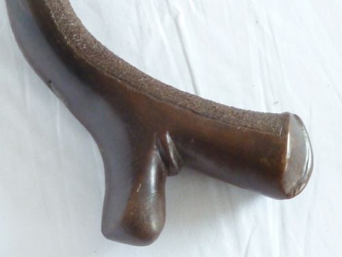 FIJI ISLAND OCEANIC TRIBAL GUN STOCK WAR CLUB GATAWAKA KIAKAVO CARVED HARDWOOD - ADDITIONAL PHOTO 4