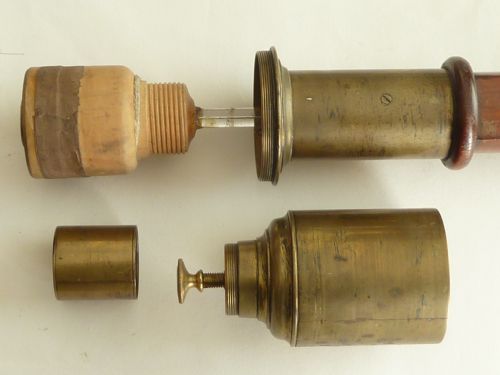 ENGLISH GEORGIAN MARINE STICK BAROMETER GOWLAND LONDON - ADDITIONAL PHOTO 8