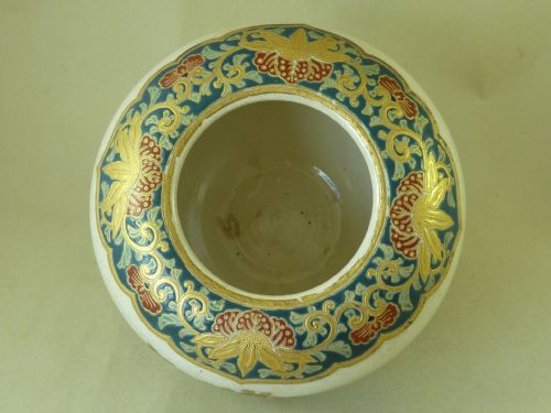 ANTIQUE IMPERIAL JAPANESE SATSUMA VASE MEIJI SIGNED POTTERY MARK - ADDITIONAL PHOTO 4