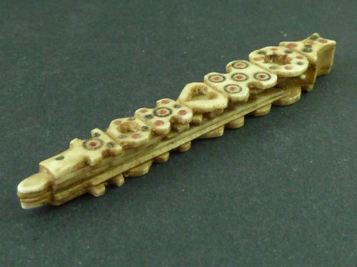 NAPOLIONIC POW BONE TOOTHPICK TONGUE SCRAPER EAR WAX SCOOP NECESSAIRE ANTIQUE - ADDITIONAL PHOTO 3