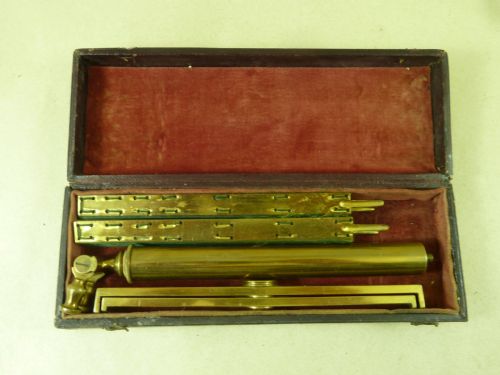 MICROSCOPE CANDLE LIGHT DOUBLE FAN SHADE VICTORIAN - ADDITIONAL PHOTO 3