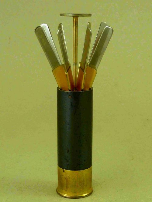 asprey cartridge place finder butt marker shotgun shooting novelty - CATEGORY: ANTIQUE METAL - DATED 1930