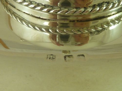 RFC PROPELLOR BOSS SILVER BISCUIT BARREL HALLMARKED 1918 WWI TRENCH ART ANTIQUE - ADDITIONAL PHOTO 6