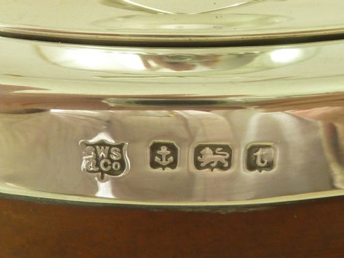 RFC PROPELLOR BOSS SILVER BISCUIT BARREL HALLMARKED 1918 WWI TRENCH ART ANTIQUE - ADDITIONAL PHOTO 7