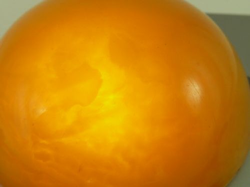 LARGE 38G CHINESE AMBER NECKLACE PENDANT CHOKER SILK ART DECO VINTAGE CHINESE - ADDITIONAL PHOTO 5