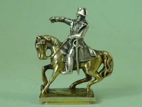 NAPOLEON BONAPARTE DESK SEAL FRENCH SILVER GILT PIQUET WAX INTAGLIO ANTIQUE - ADDITIONAL PHOTO 7