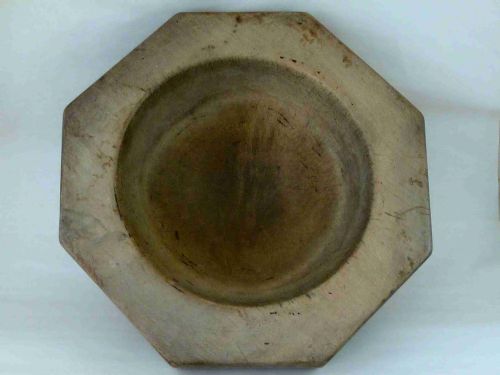 SYCAMORE OCTAGONAL HERB CHOPPER BOWL MORTAR CARVED TREEN - ADDITIONAL PHOTO 6