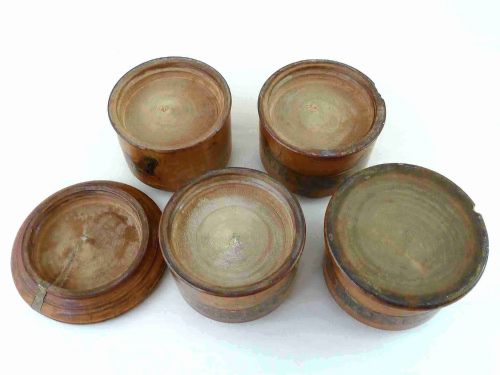 VICTORIAN SYCAMORE FOUR TIER SPICE TOWER TREEN - ADDITIONAL PHOTO 6