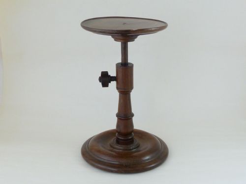 GEORGIAN TURNED ROSEWOOD CANDLE STAND ADJUSTABLE - ADDITIONAL PHOTO 1