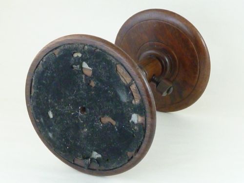 GEORGIAN TURNED ROSEWOOD CANDLE STAND ADJUSTABLE - ADDITIONAL PHOTO 5