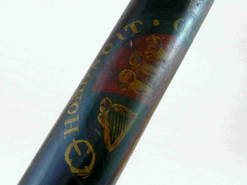 HAND PAINTED WOODEN POLICE TRUNCHEON TIPSTAFF GR IV GEORGE 4 - ADDITIONAL PHOTO 4