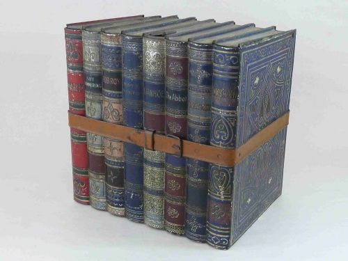 huntley palmer books biscuit tin sir walter scott waverley - CATEGORY: ANTIQUE BOXES - DATED 1900